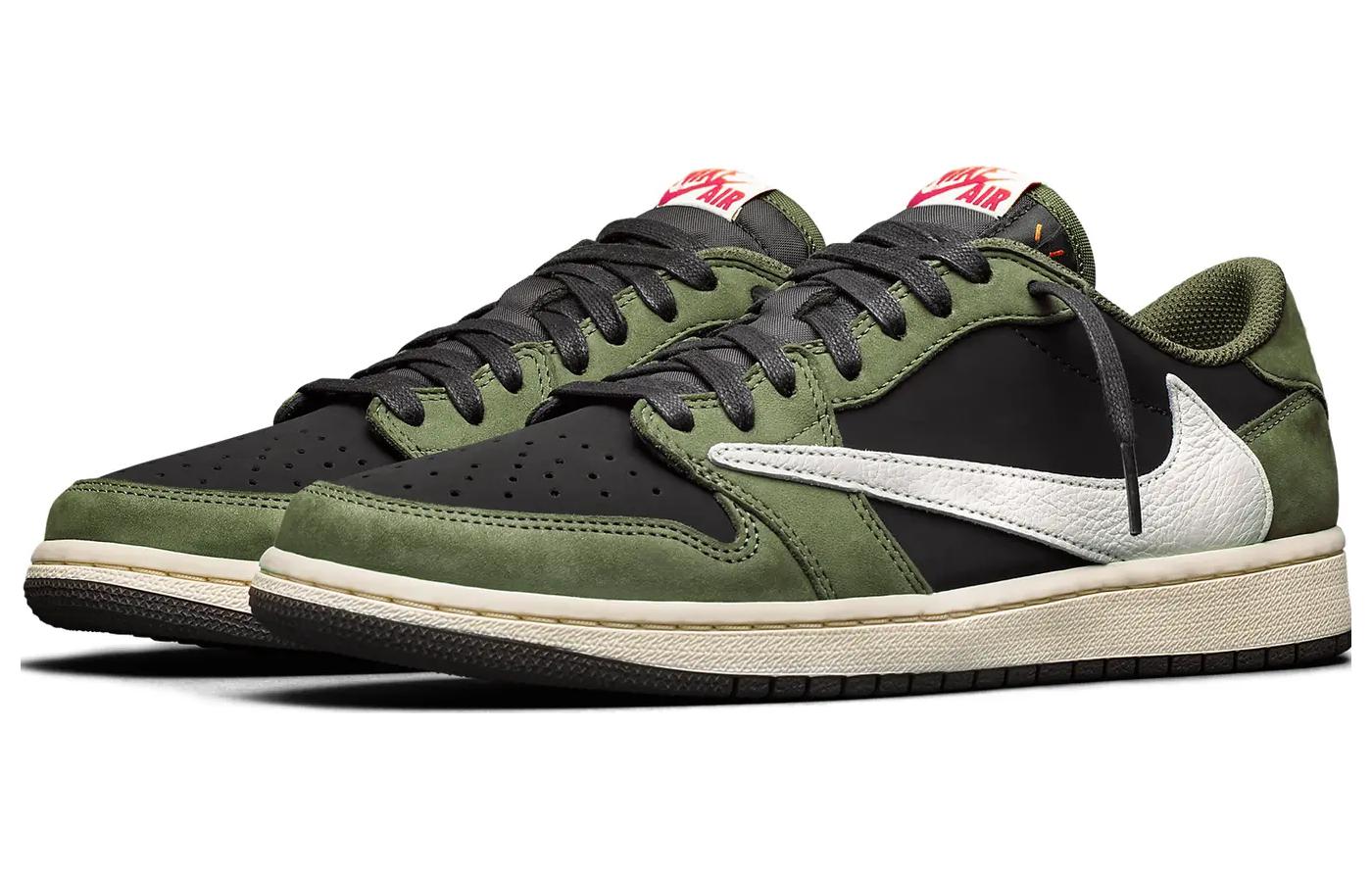 Retro Low Top Sneakers - Olive Green Edition
