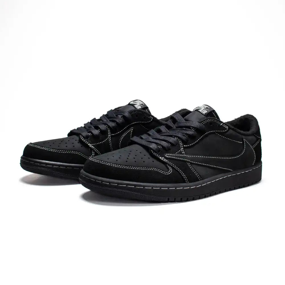 Retro Low Top Sneakers - Black Phantom